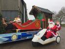 One of the many inventive ways to ensure Santa boarded his Sleigh!